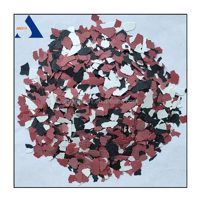 Décoration intérieure 3-5mm Vinyl Flakes Composite Rock Chips avec Epoxy Floor Flakes