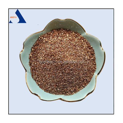 Vermiculite doré élargi 20-40 mesh 40-60 mesh pour les plaquettes de freinage et le patch chauffant du corps
