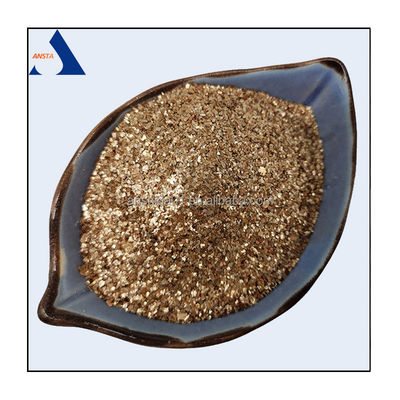 Phlogopite Flakes Exporteur chinois Fourniture de flocons de mica dorée